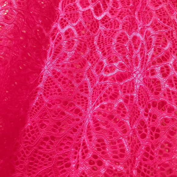 Dreamgirl Mosaic Lace Garter Slip w/ Thong Pink (Size M) - Picture 16 of 16